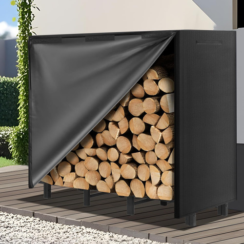 Kendane 4ft firewood log rack - firewood,