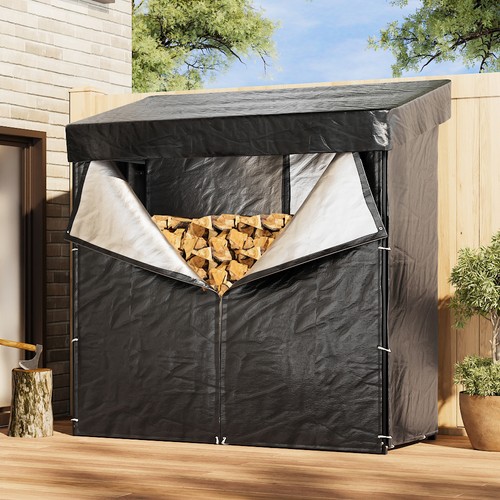 Metal firewood log holder - log,
