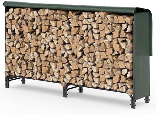 Firewood log rack with - log,
