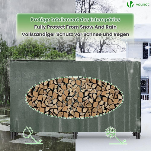 Firewood log rack with - firewood,