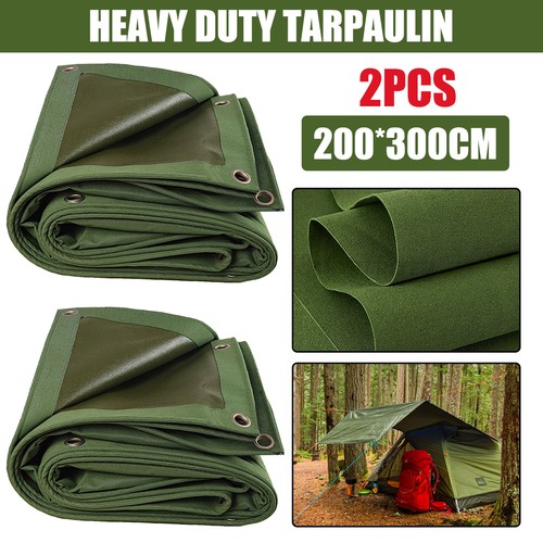 Green canvas heavy duty - 1/2x,