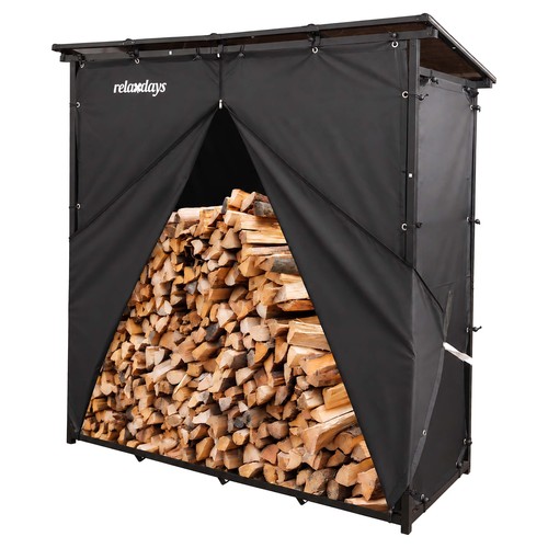 Firewood rack log store - log, wood